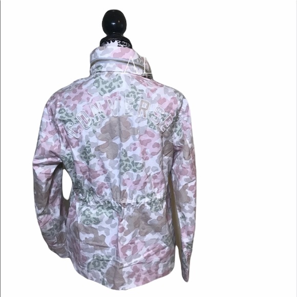 💥MEGA SALE💥Converse 10006842-A02 Utility F2 Hooded Women’s Jacket Rose Pink - Picture 7 of 10